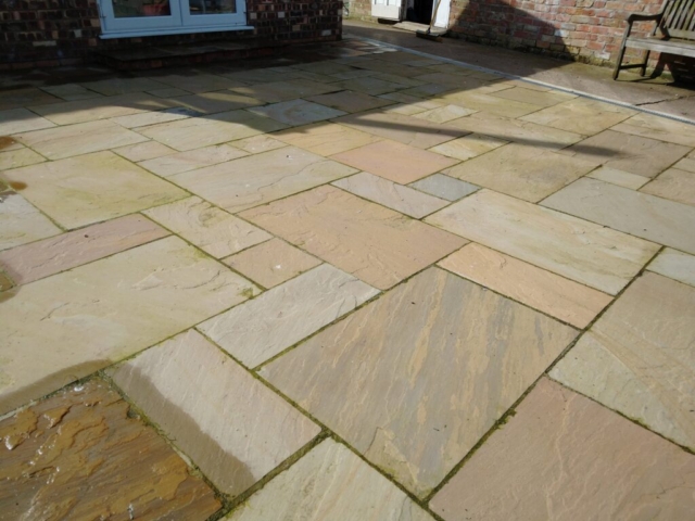 patio before