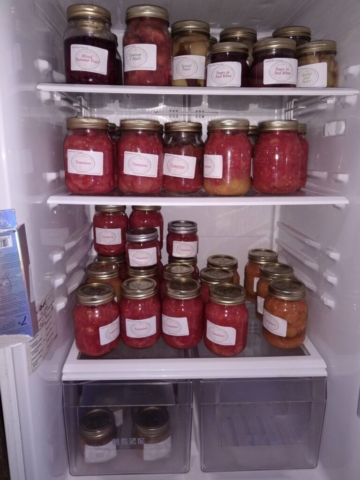 bottled fruit and veg