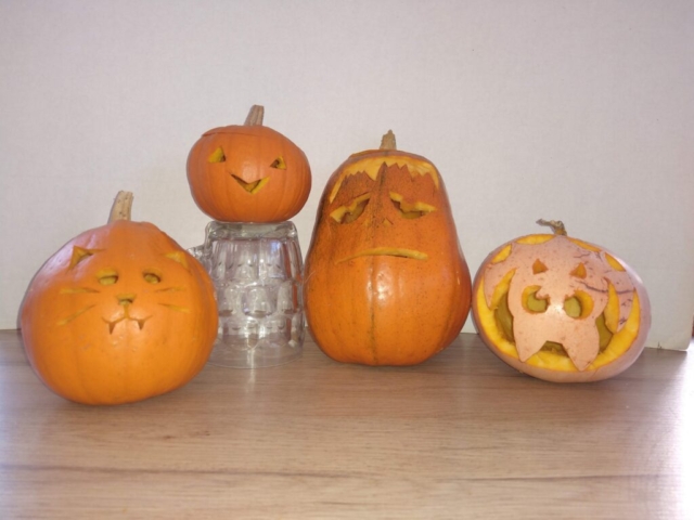 After carving