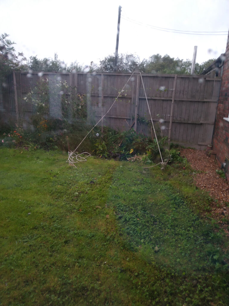 Stopping the fence from blowing away in the wind