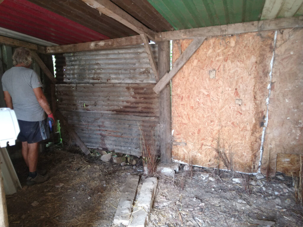 Back of barn - before