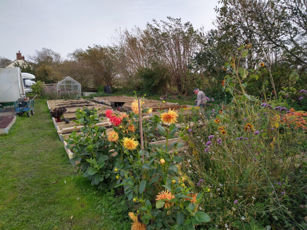 Getting there - spot the workman