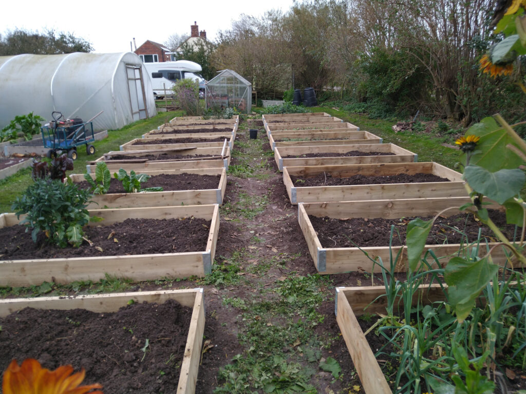 Beds finished - just need to add soil