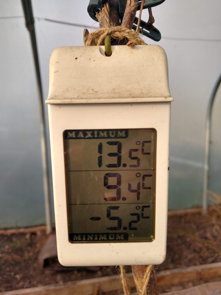 Polytunnel thermometer Polytunnel thermometer