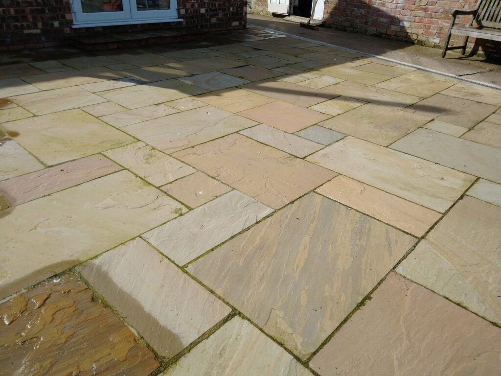 patio before