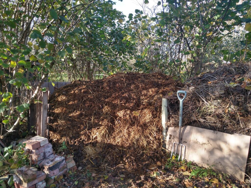Horse muck heap