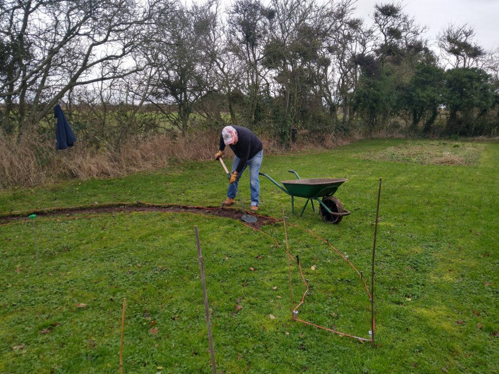 Lifting the turf