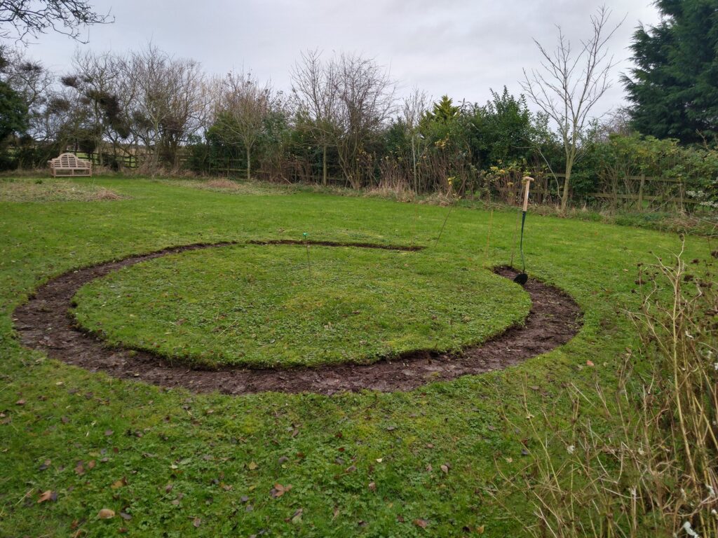 Turf lifted
